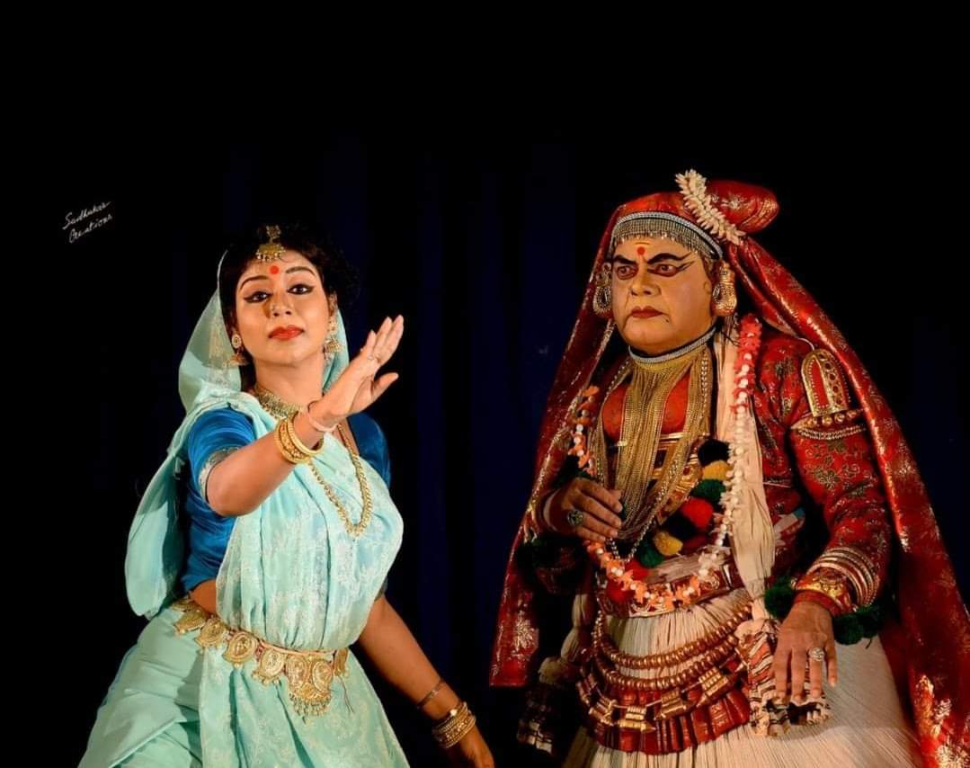 Kathakali stage performance